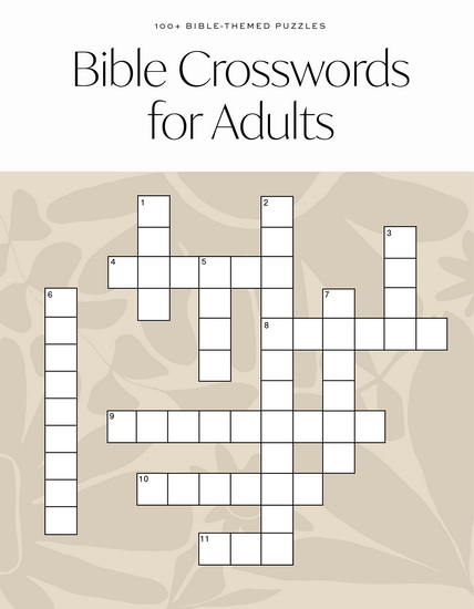 Bible Crossword for Adults: A Modern Bible-Themed Crossword Activity Book to Strengthen Your Faith - PAIGE TATE & CO