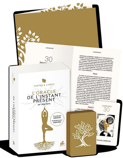 L&#39;Oracle de l&#39;instant présent : 52 cartes pour méditer, 52 guidances pour s&#39;ancrer Cof. - LENA FAVRE
