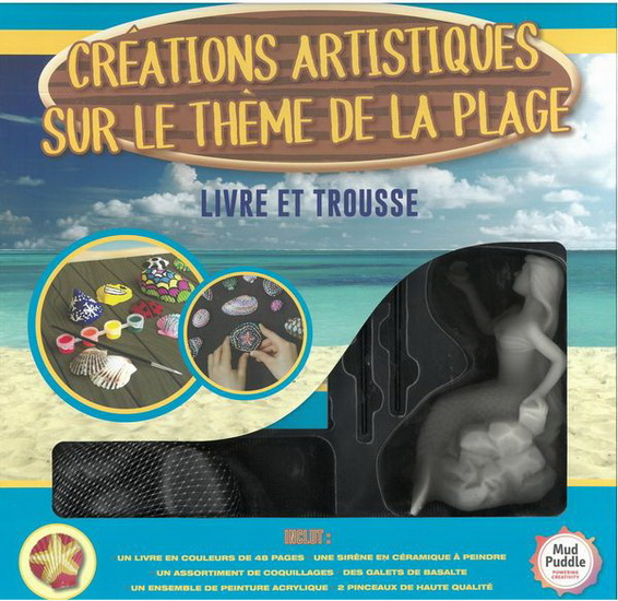 Créations artistiques sur le thème de la plage : livre et trousse - COLLECTIF