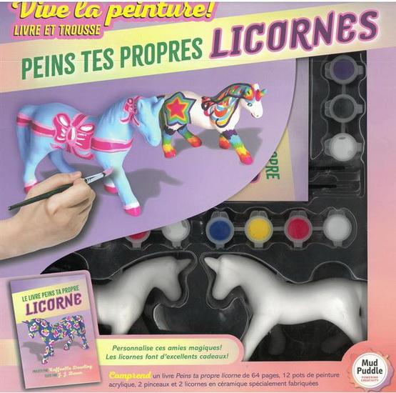 Peints tes propres licornes : livre et trousse - COLLECTIF