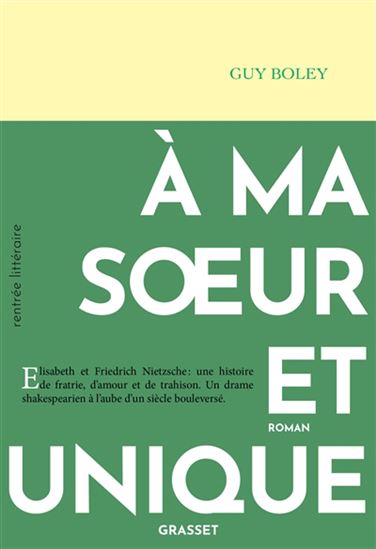À ma soeur et unique - GUY BOLEY