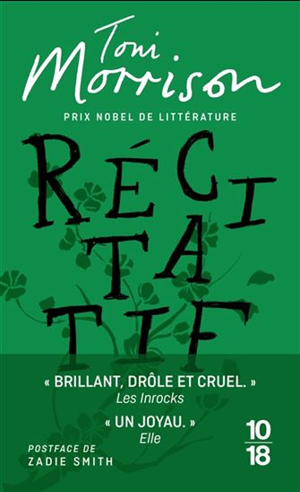 Récitatif - TONI MORRISON