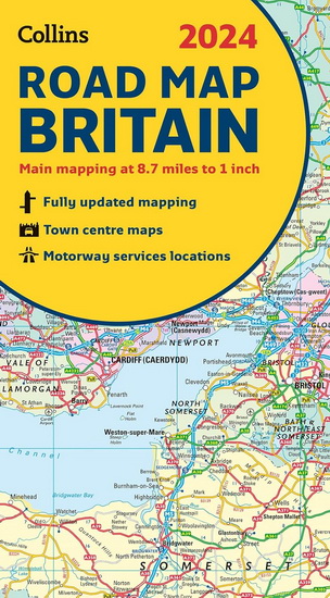 2024 Collins Road Map of Britain: Folded Road Map (Collins Road Atlas) - COLLECTIF