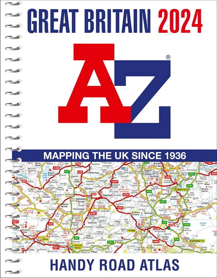 Great Britain A-Z Handy Road Atlas 2024 (A5 Spiral) - COLLECTIF