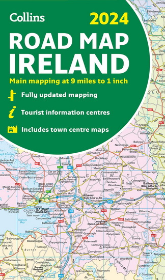 2024 Collins Road Map of Ireland: Folded Road Map (Collins Road Atlas) - COLLECTIF