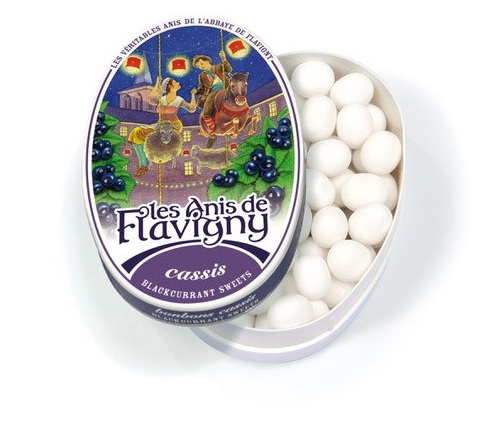 Bonbon Anis de Flavigny - Cassis boîte ovale 50g