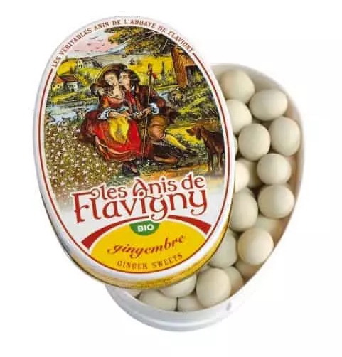 Bonbon Anis de Flavigny - Gingembre Bio boîte ovale 50g