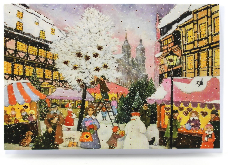 Koblinger : Marché de Noël avec arbre blanc