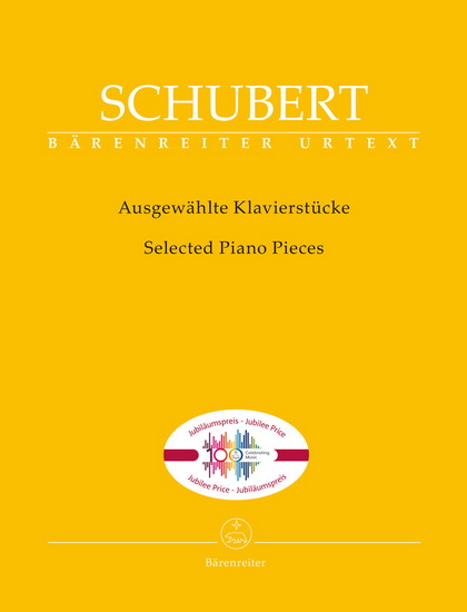 Schubert Selected Piano Pieces - Jubilee 100 Years Celebrating Music Edition - FRANZ SCHUBERT