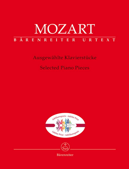 Mozart Selected Piano Pieces - Jubilee 100 Years Celebrating Music Edition - WOLFGANG AMADEUS MOZART