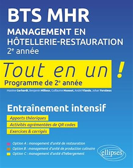 BTS MHR Management en Hôtellerie-Restauration 2e année - COLLECTIF