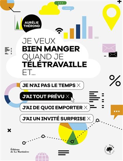 Je veux bien manger quand je télétravaille et... : je n&#39;ai pas le temps, j&#39;ai tout prévu, j&#39;ai de quoi emporter, j&#39;ai un invité surprise - AURÉLIE THÉROND