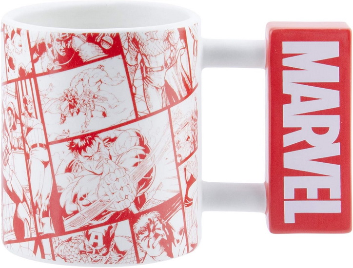 Tasse logo Marvel rouge - L'heure du thé - CADEAUX -  -  Livres + cadeaux + jeux