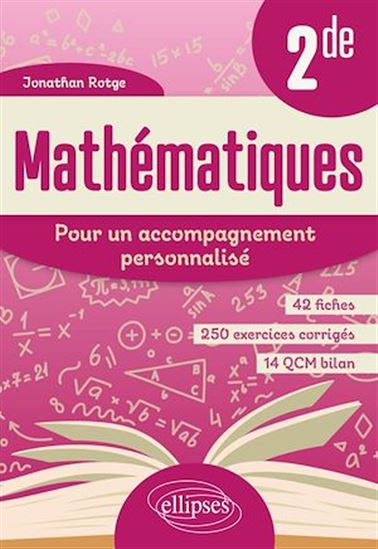 Mathématiques - Pour un accompagnement personnalisé - Seconde - JONATHAN ROTGE