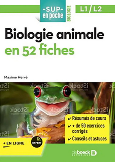Biologie animale en 52 fiches - MAXIME HERVÉ