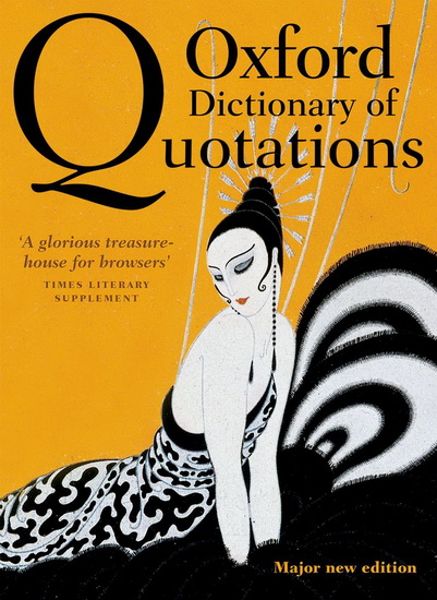 Oxford dictionary of quotations 8th éd. - ELIZABETH KNOWLES