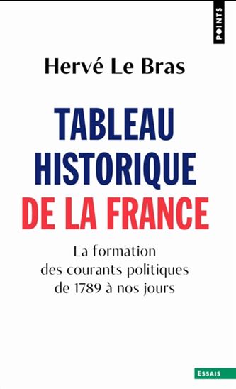 Tableau historique de la France : la formation des courants politiques de 1789 à nos jours - HERVÉ LE BRAS