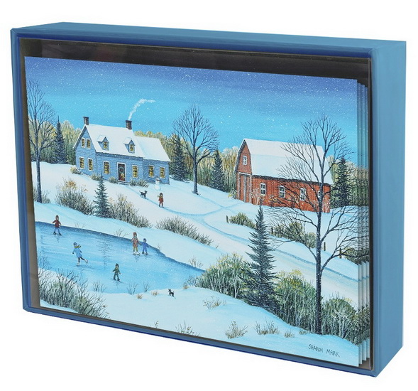 Boîte de cartes Sharon Mark - Neige au crépuscule (8)