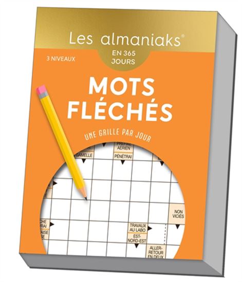 Mots fléchés : une grille par jour, 3 niveaux - COLLECTIF