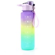 Bouteille eau de motivation colorée