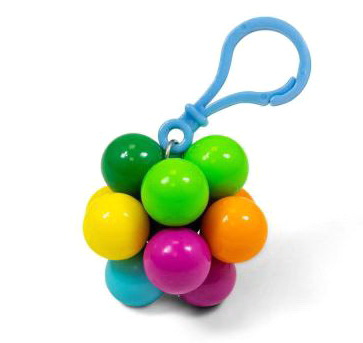 Porte-clés fidget balle atomique