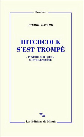 Hitchcock s&#39;est trompé - PIERRE BAYARD