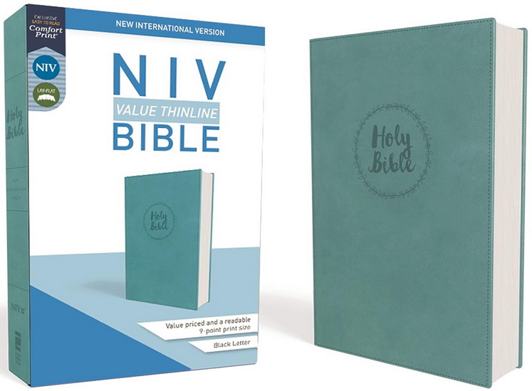 NIV, Value Thinline Bible, Leathersoft, Teal, Comfort Print - ZONDERVAN