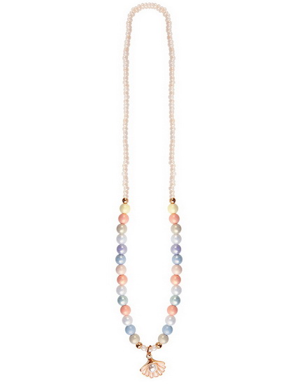 Collier coquillage pastel