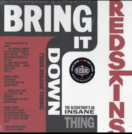 2019RSD - Bring It Down (This Insane Thing) (Vinyle - Rouge) - REDSKINS