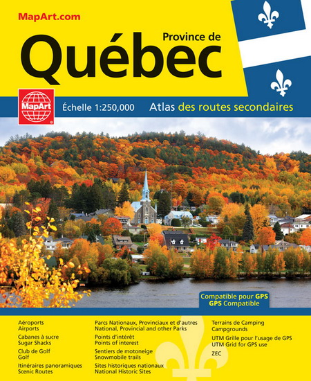 Atlas du Québec (routes secondaires) - COLLECTIF