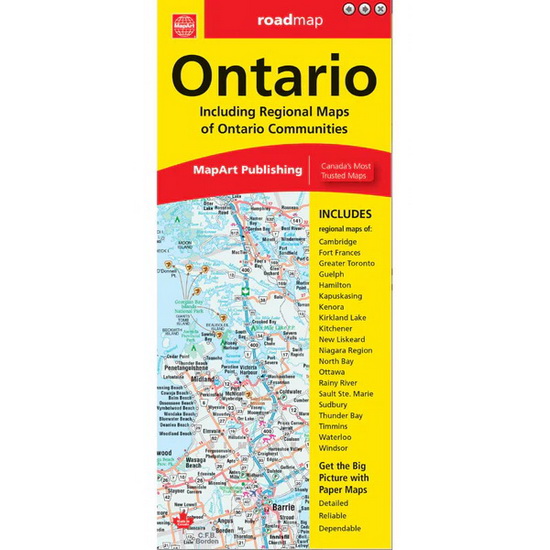 Ontario Map : Including Regional Maps of Ontario Communities - COLLECTIF