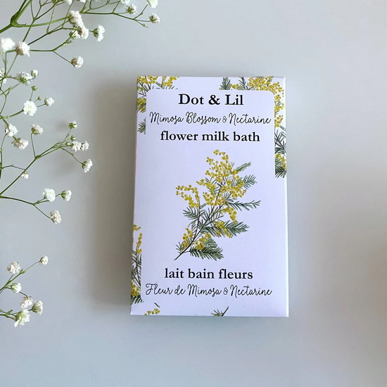 Sachet de lait de bain mimosa & néctarine