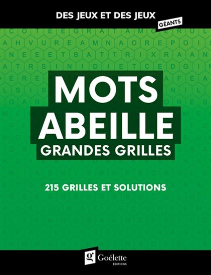 Mots abeille grandes grilles - COLLECTIF