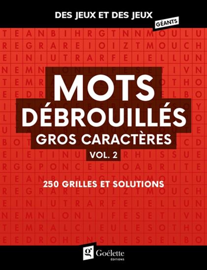 Mots débrouillés gros caractères #02 - COLLECTIF