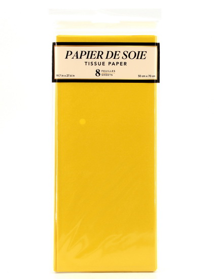 Papier de soie Jaune