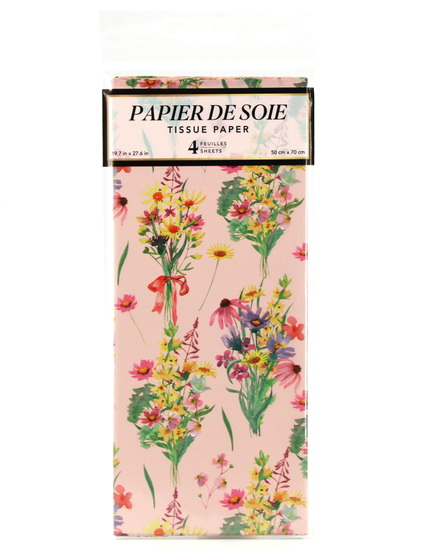 Papier de soie Champs de fleurs