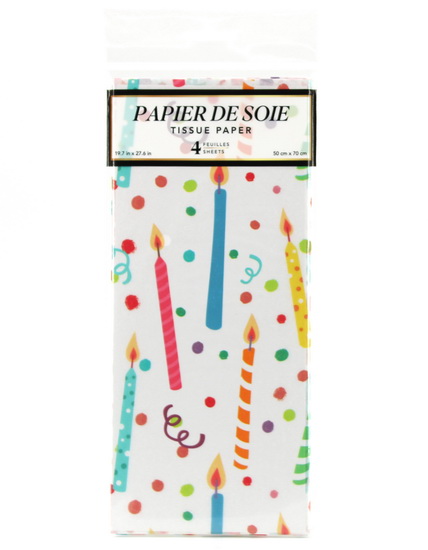 Papier de soie Bougies