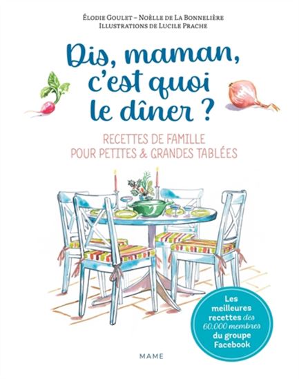 Dis maman, c&#39;est quoi le dîner ? : recettes de famille pour petites et grandes tablées - ELODIE GOULET & AL
