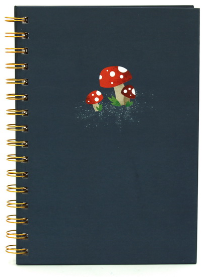 Cahier spirale ligné Champignons 160p