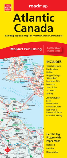 Atlantic Canada Map N. éd. - COLLECTIF