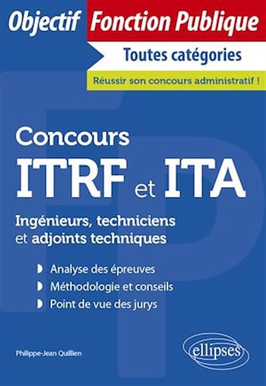 Concours ITRF et ITA - PHILIPPE-JEAN QUILLIEN