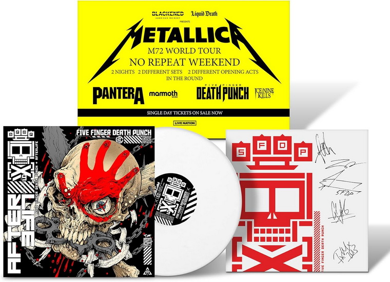 AfterLife (Tour Edition)(2 Vinyle - Blanc) - FIVE FINGER DEATH PUNCH