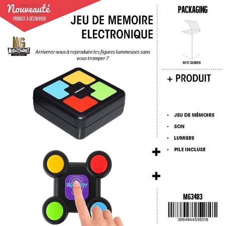 Jeu de mémoire électronique 2AS