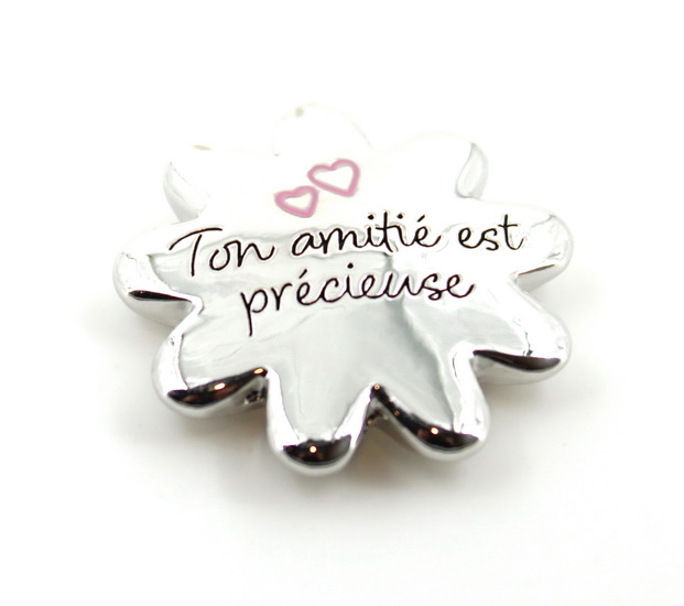 Porte-bonheur de poche fleur