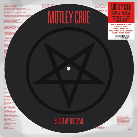 Shout At The Devil (Éd. Limitée)(Vinyle - Photo) - MÖTLEY CRÜE