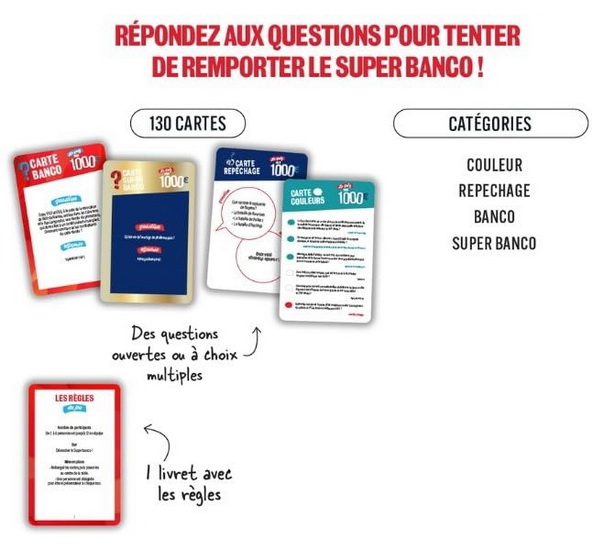 Boite de jeux : le quiz des mille euros - COLLECTIF