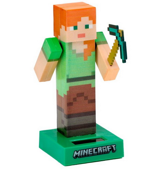 Figurine solaire Alex Minecraft