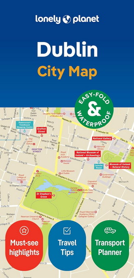 Lonely Planet Dublin City Map 2 2nd Ed. - COLLECTIF