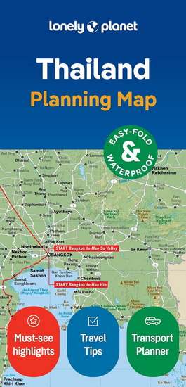 Lonely Planet Thailand Planning Map   2nd Ed. - COLLECTIF