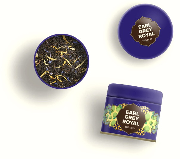 Boîte métal thé Earl Grey royal 30g